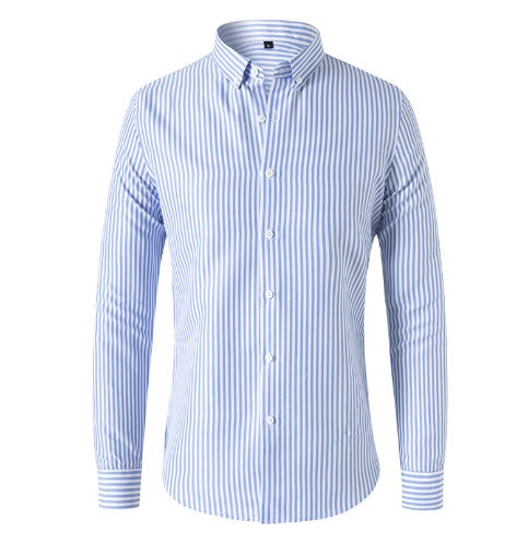 Rivon™ – Camisa de rayas para hombre: elegante, con estilo y segura de sí misma.