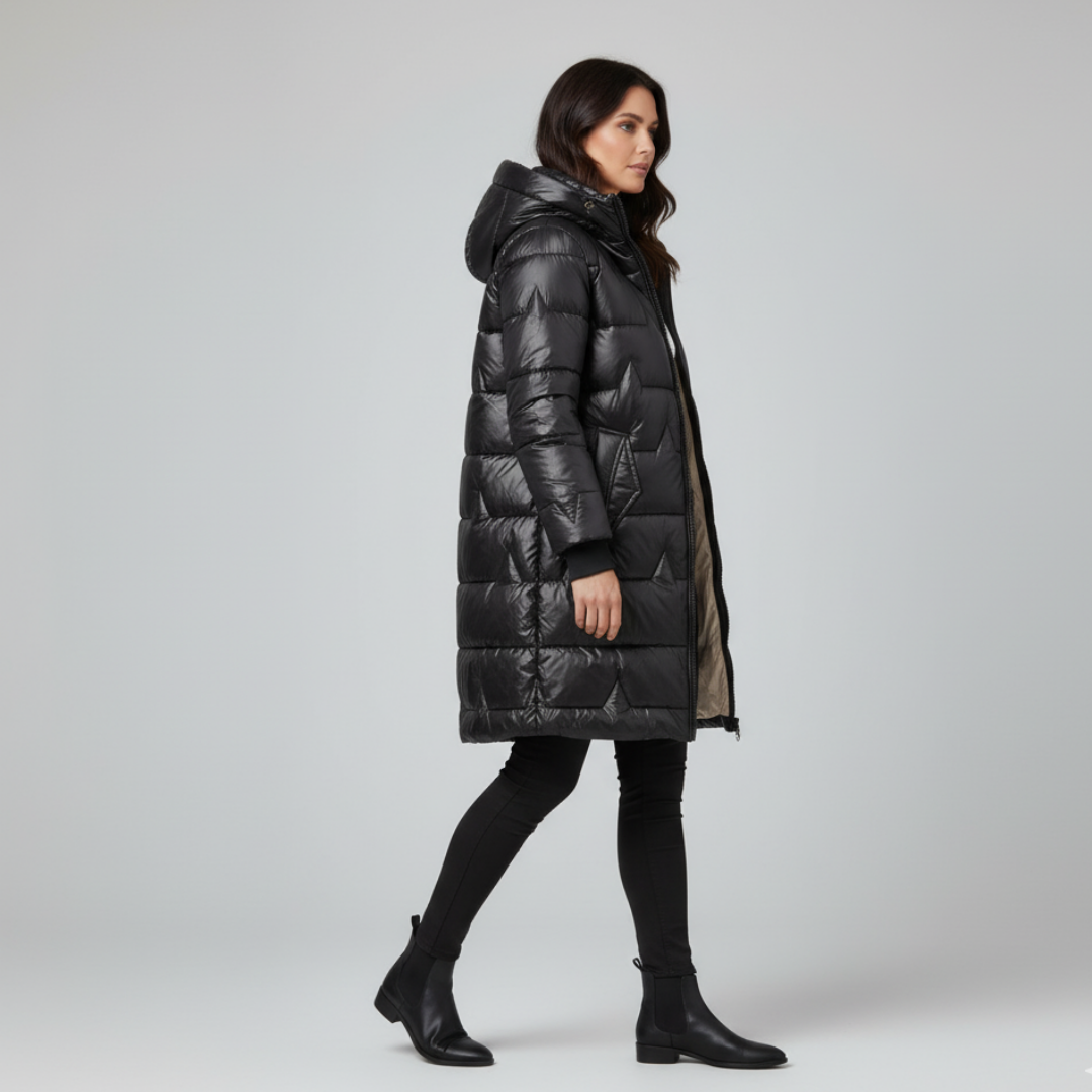 Lucia Milano | Chaqueta larga con capucha