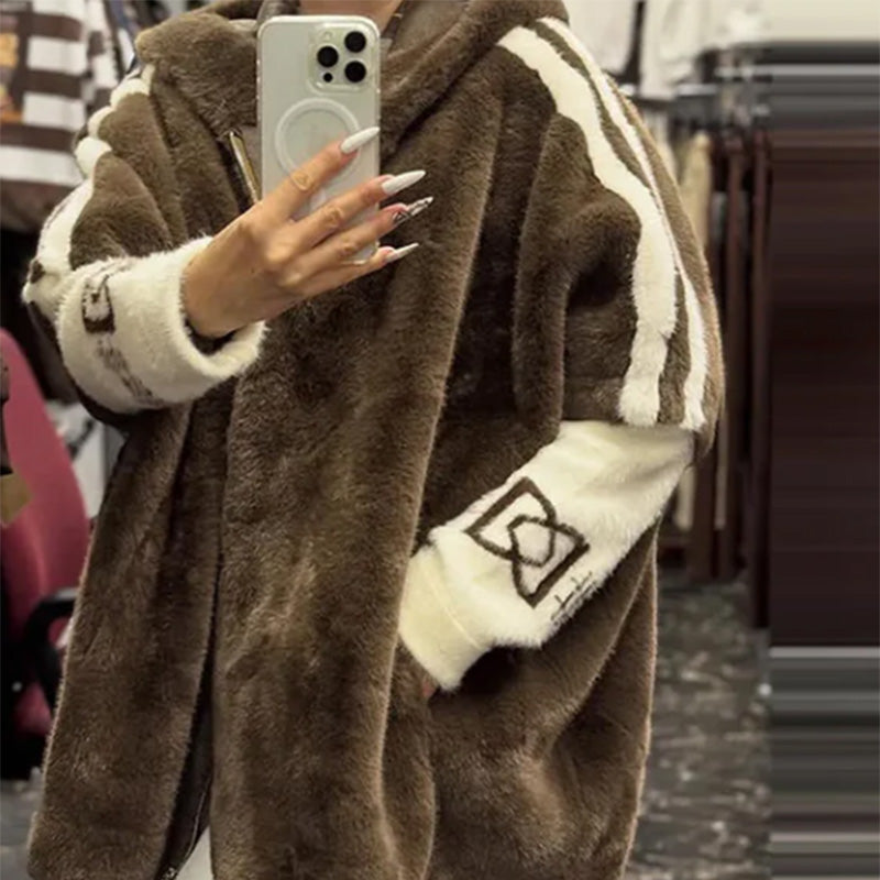 🔥Oferta especial Black Friday: ¡50 % de descuento!🔥Abrigo informal para mujer con capucha y cremallera.