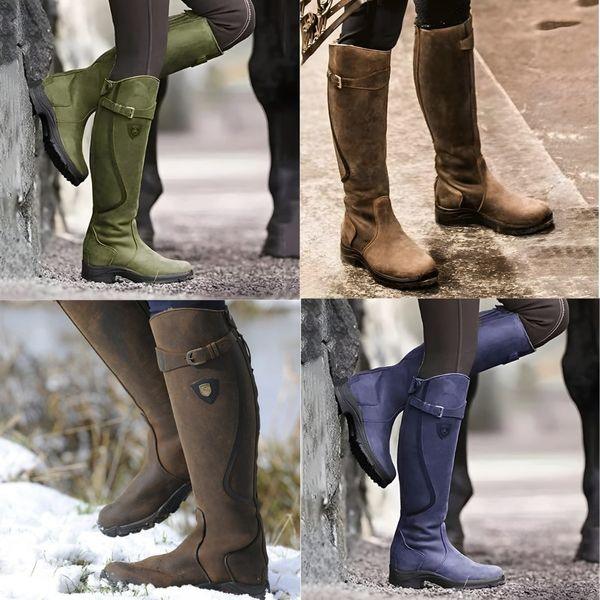 Marta | Botas de montar en piel impermeable
