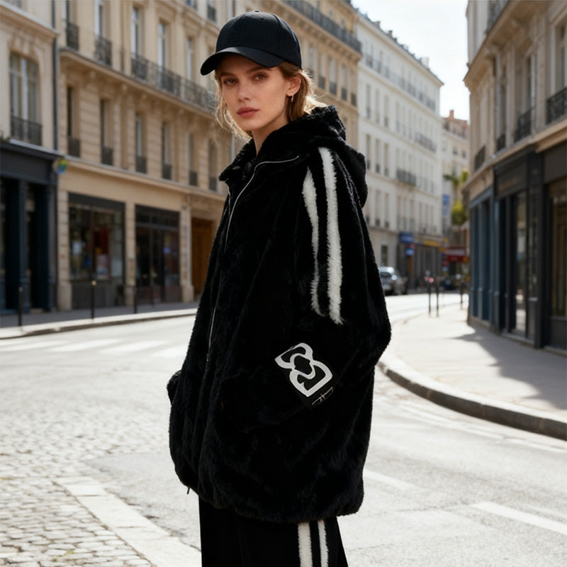 🔥Oferta especial Black Friday: ¡50 % de descuento!🔥Abrigo informal para mujer con capucha y cremallera.