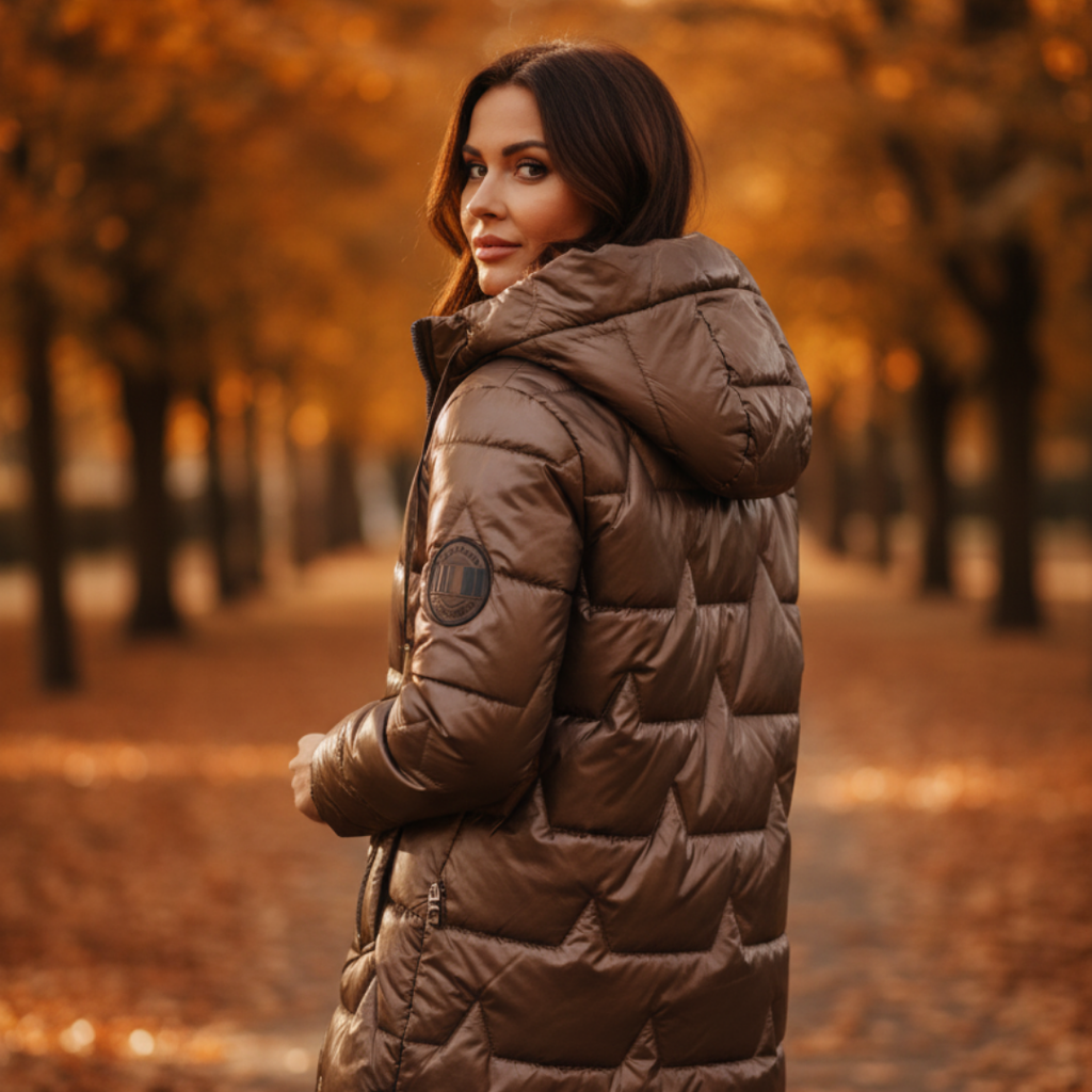 Lucia Milano | Chaqueta larga con capucha