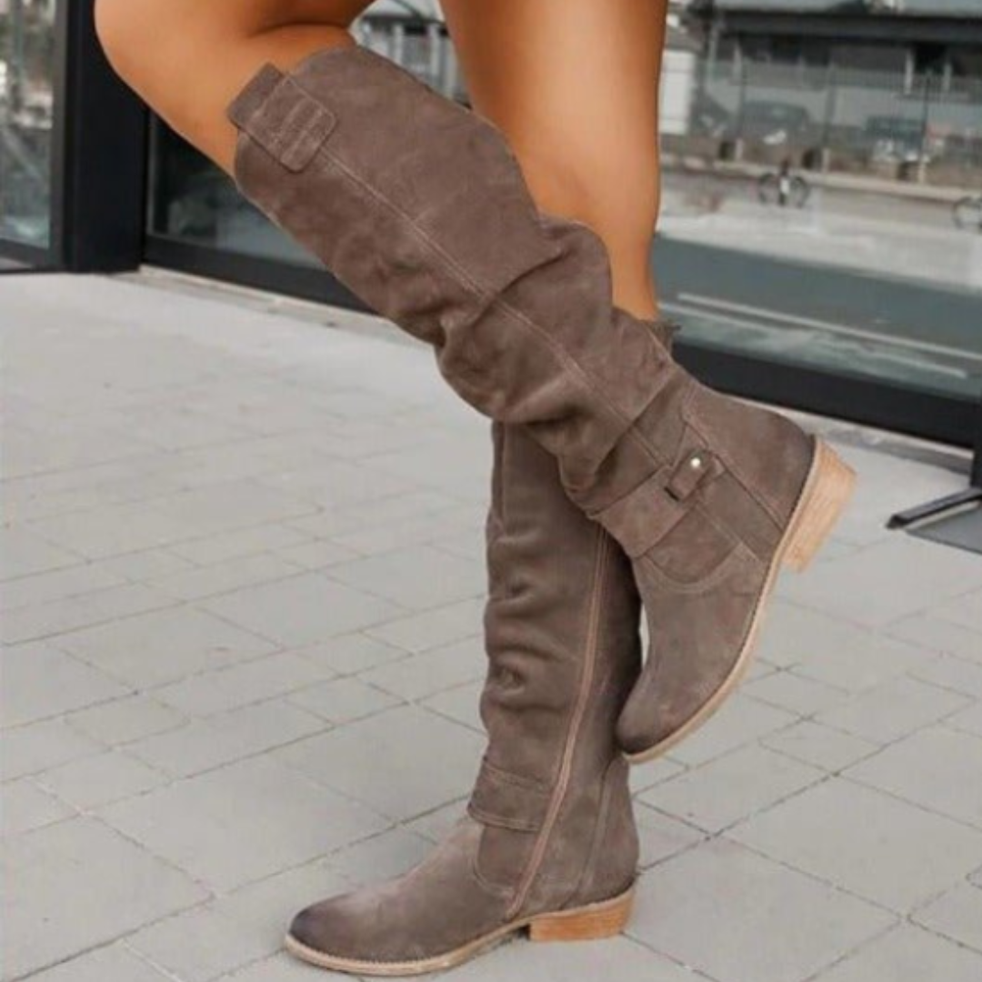 Alicia | Botas de cuero elegantes y cómodas