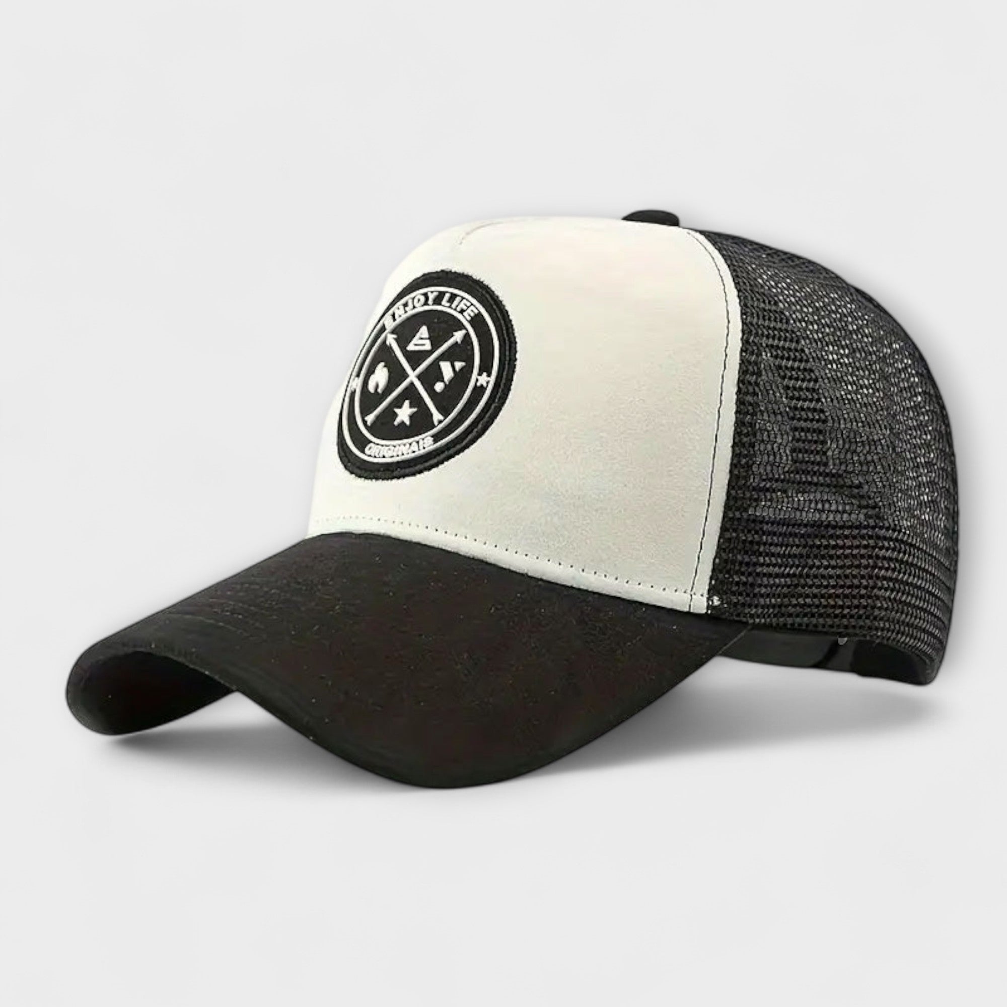 Gorra snapback de cuero