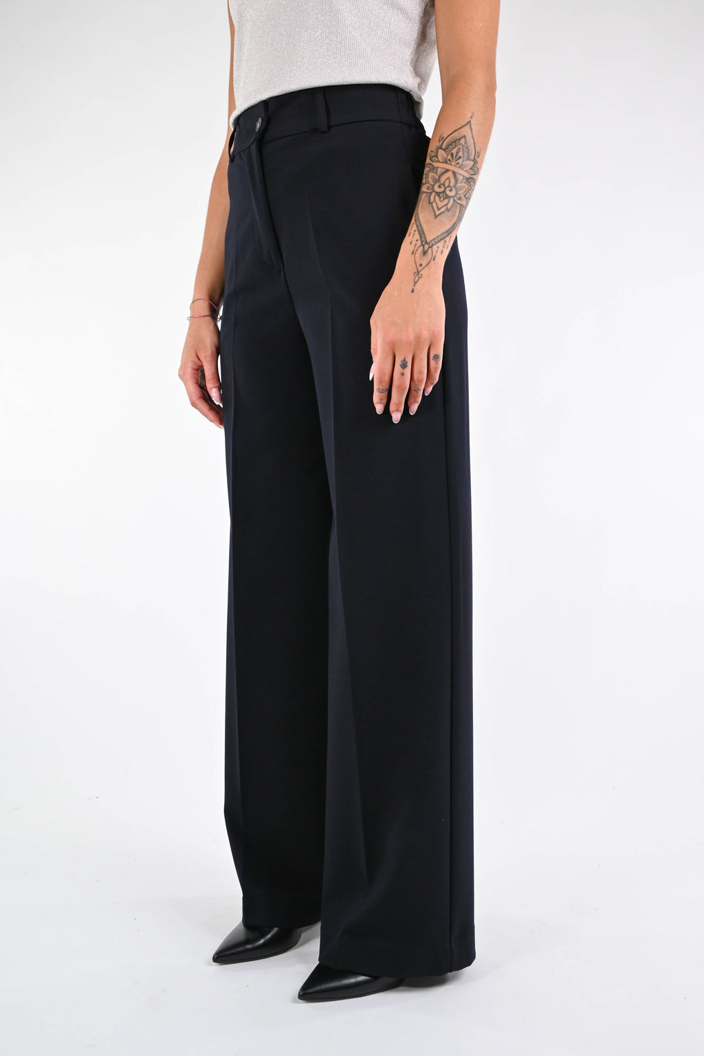 GOLD - PANTALÓN PALAZON EASY POLIVISCOSA - NEGRO