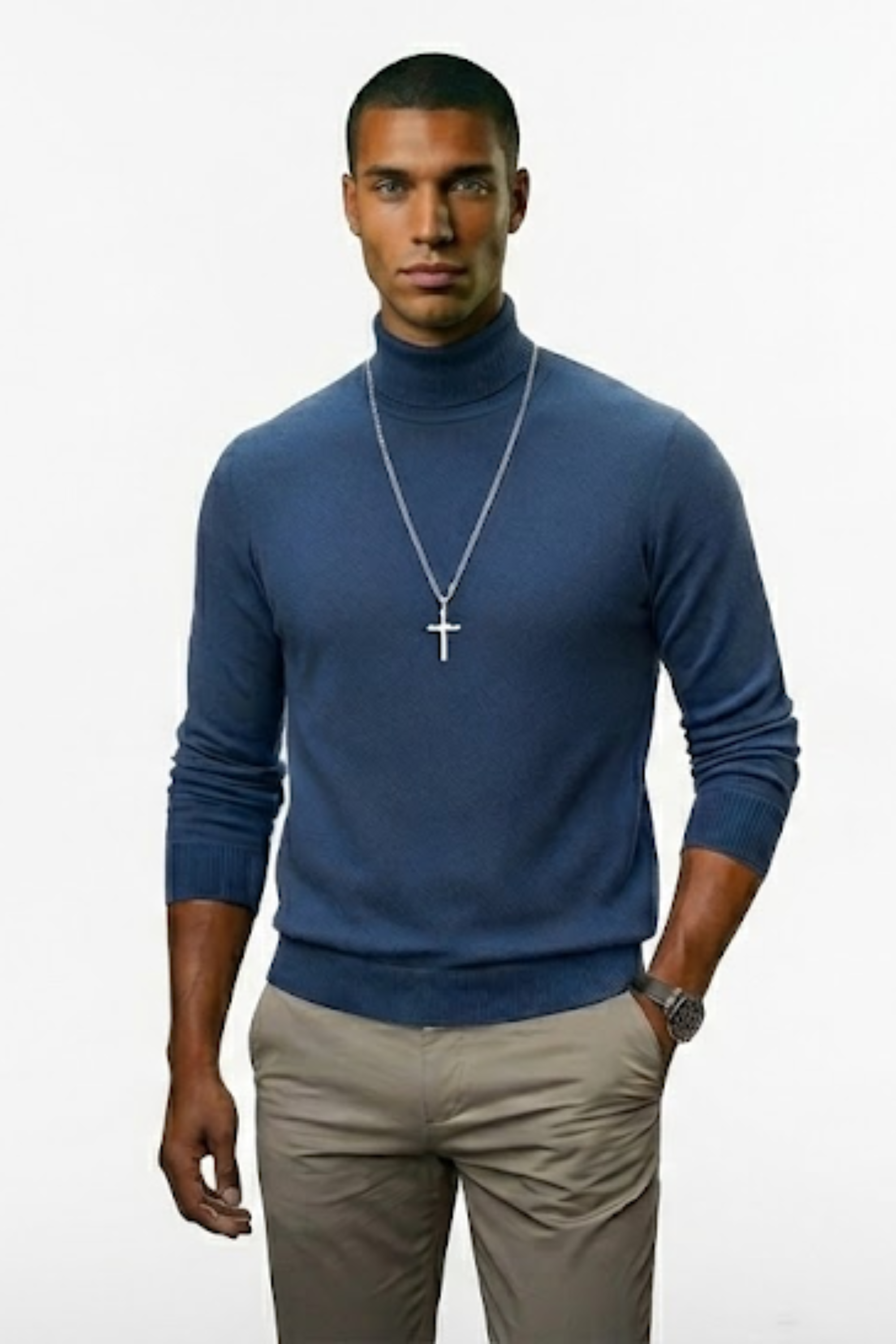 Jersey de Milano premium para hombre, liso, tejido suave y agradable con un corte moderno, ideal para el trabajo y el tiempo libre. 👔🎯