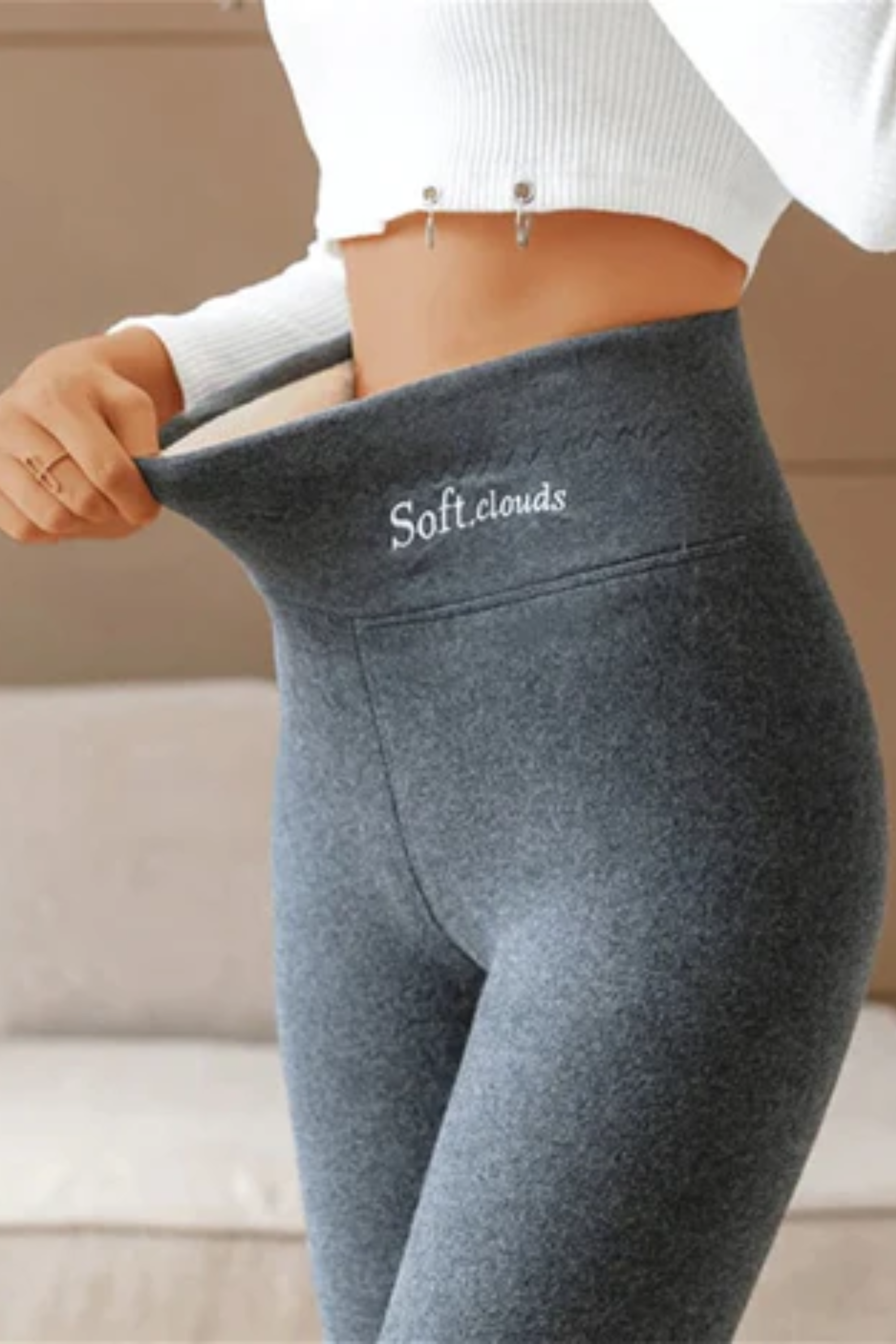 Nerea: pantalones informales de invierno con forro cálido