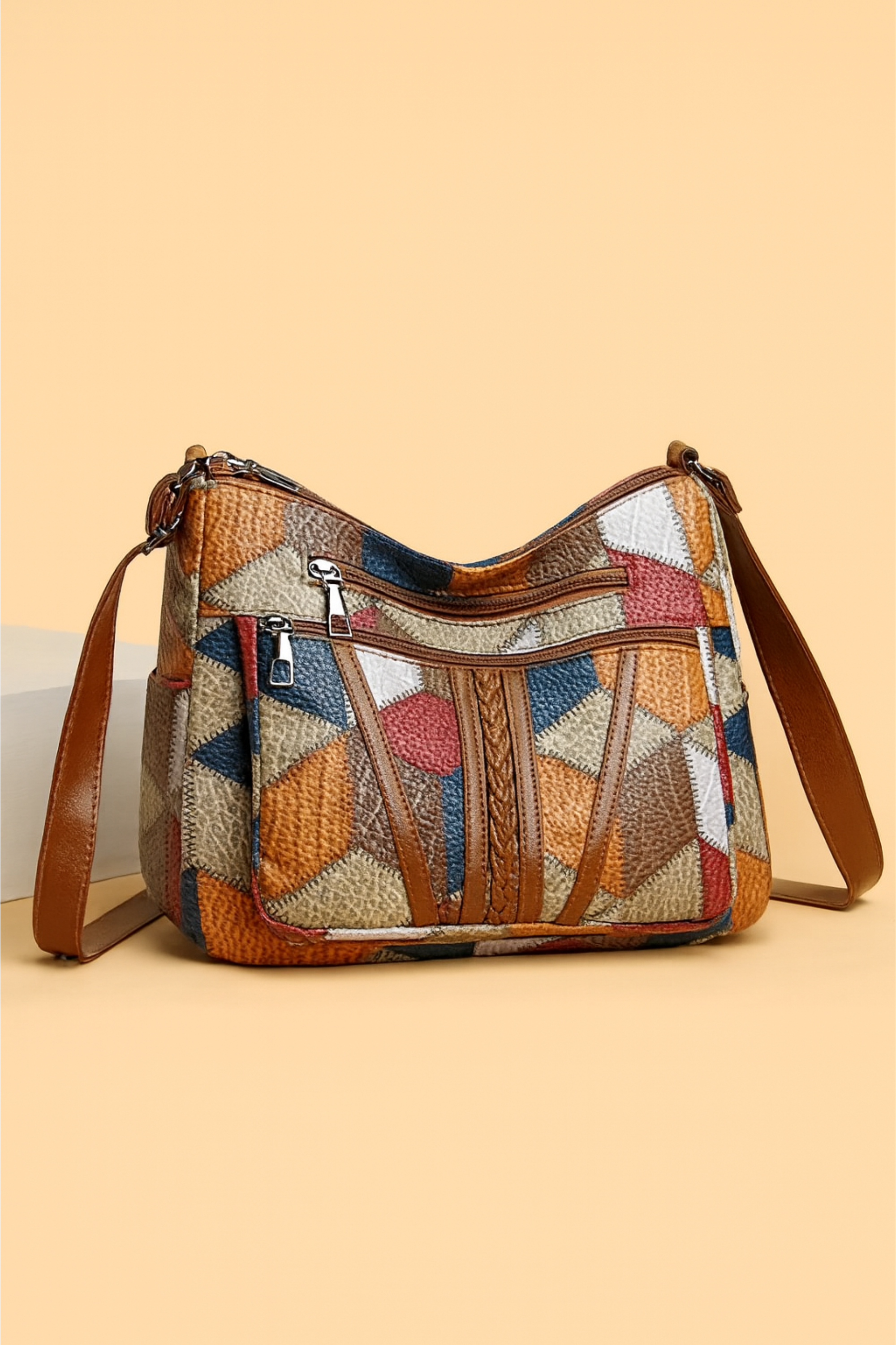 Lucia Milano | Bolso de mano de piel mosaico