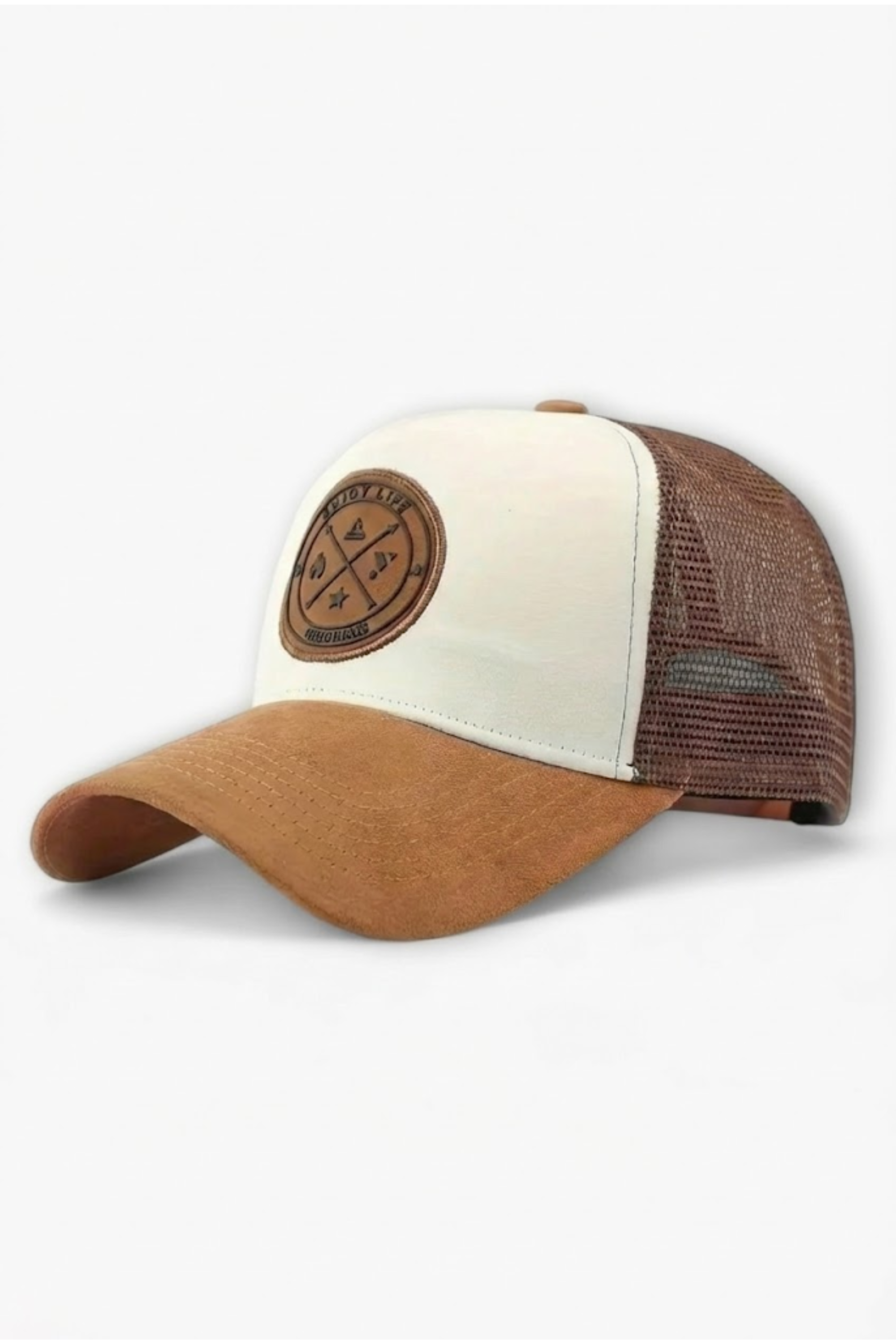 Gorra snapback de cuero