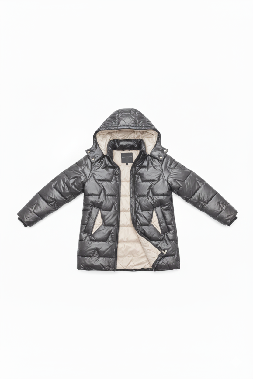 Lucia Milano | Chaqueta larga con capucha