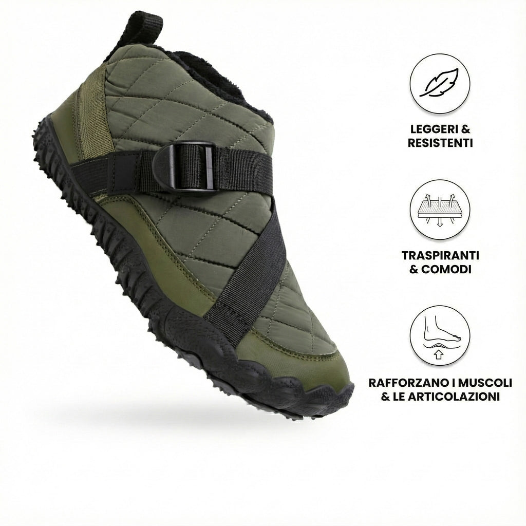 Tego Evo: zapatos barefoot de invierno acolchados e impermeables