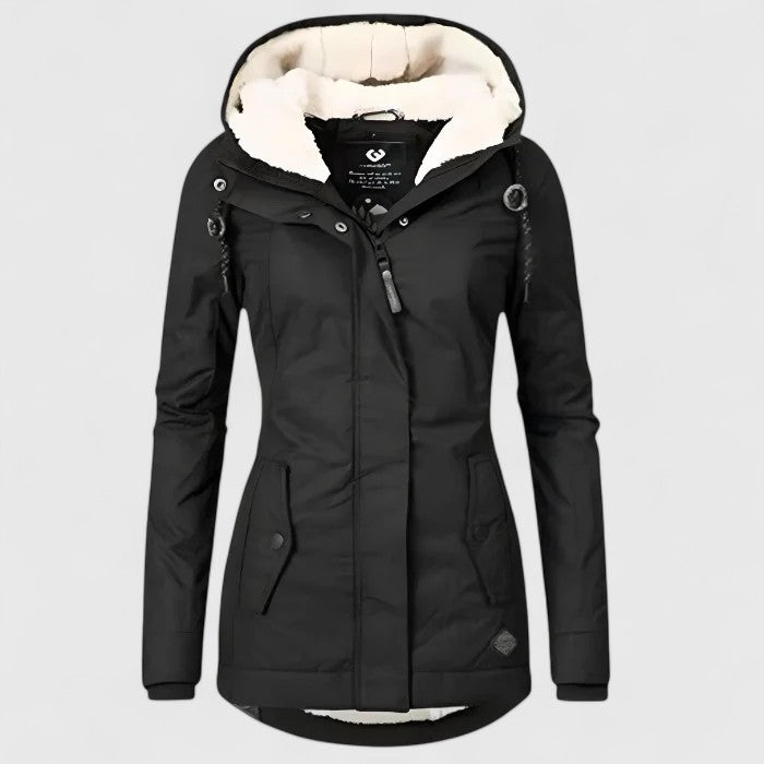 Chaqueta impermeable de invierno con capucha