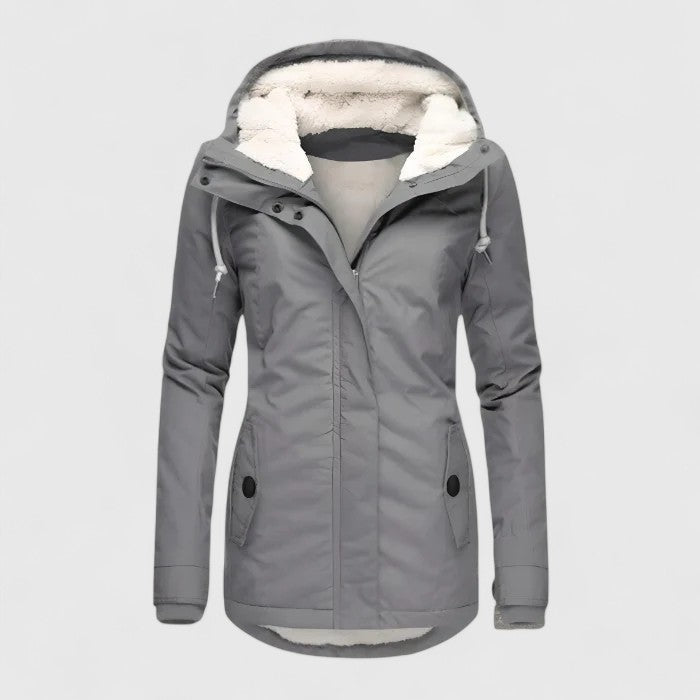 Chaqueta impermeable de invierno con capucha