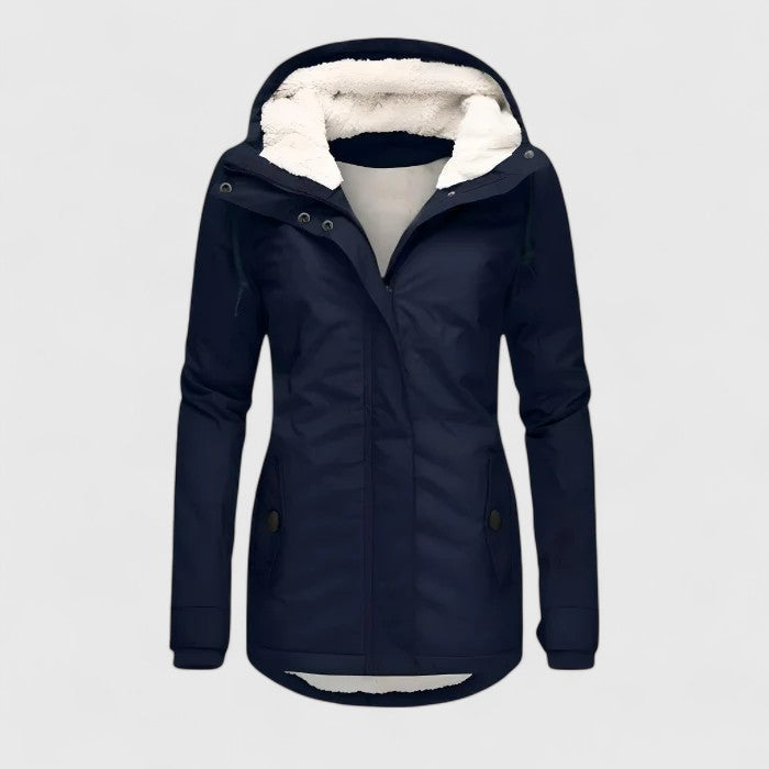 Chaqueta impermeable de invierno con capucha