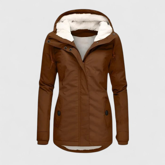 Chaqueta impermeable de invierno con capucha