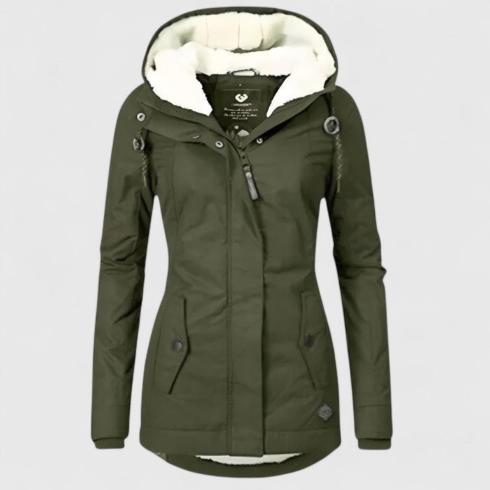Chaqueta impermeable de invierno con capucha