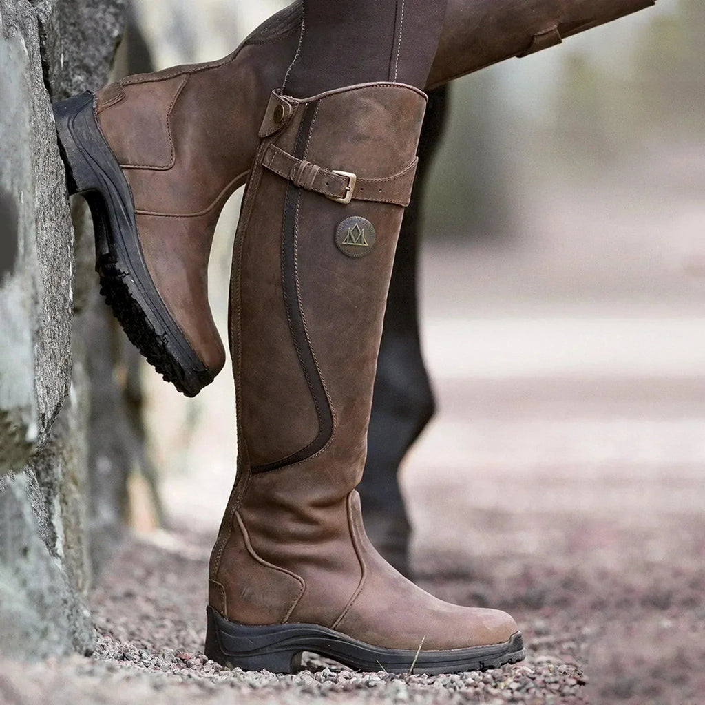 Marta | Botas de montar en piel impermeable
