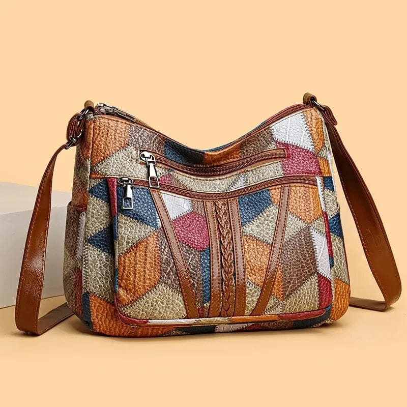 Lucia Milano | Bolso de mano de piel mosaico