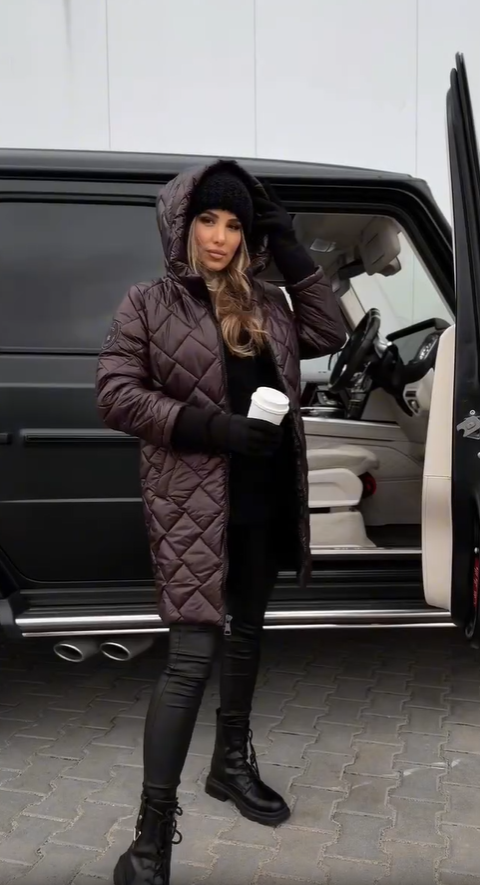 Isabel | Chaqueta elegante acolchada con capucha