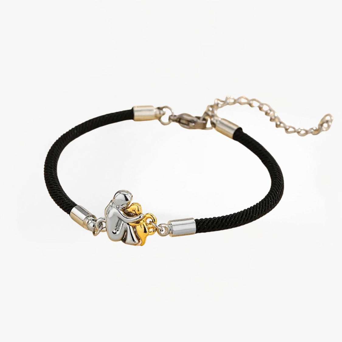 Lucia Milano | Pulsera con cordón e icono de perro.